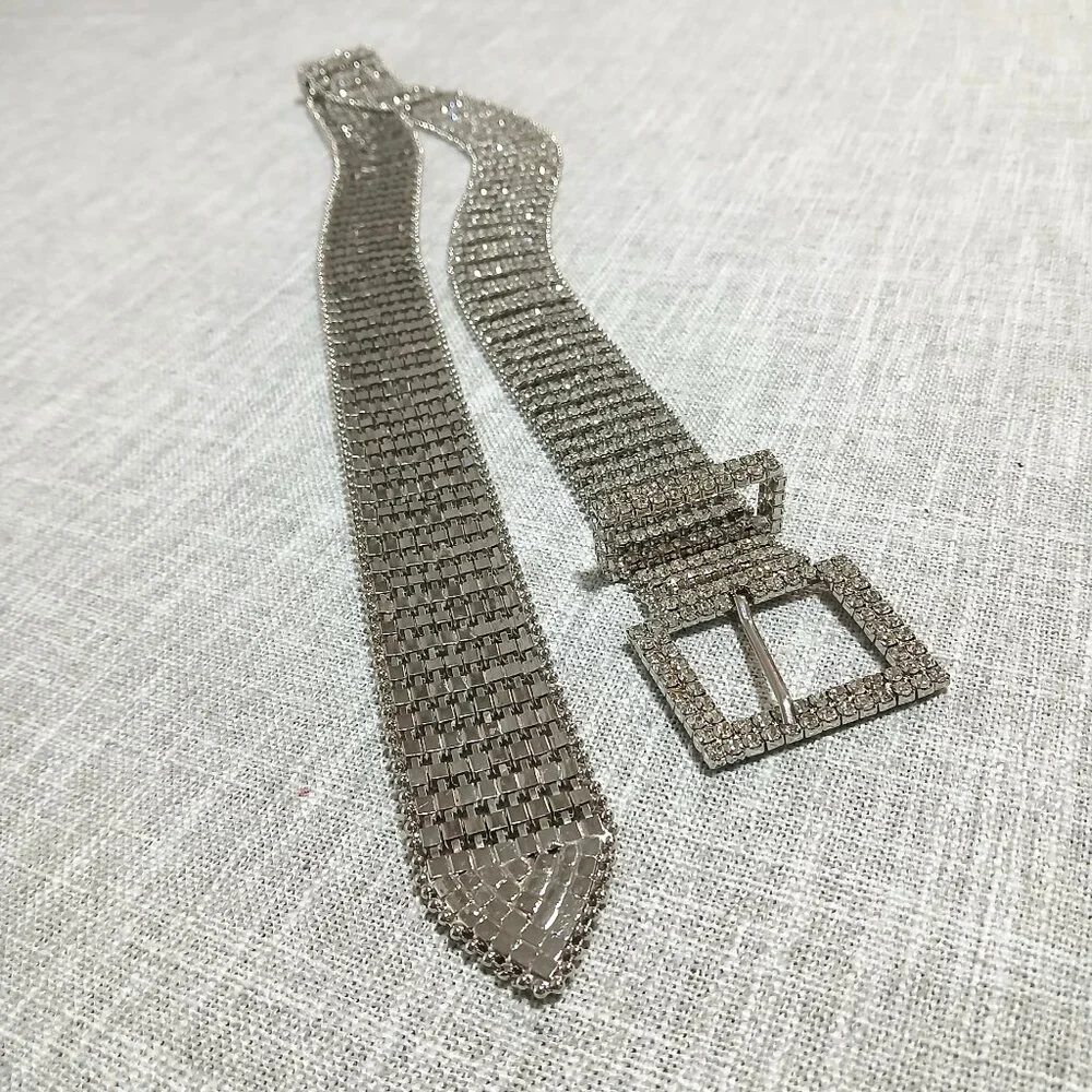 Crystal Rhinestone Bling Belt